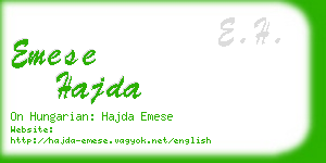 emese hajda business card